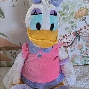 Disney Daisy Duck 19” Plush Toy with Pink and Purple Outfit